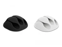 Delock Kabelhalter 35mm, für 3 Kabel, selbstklebend 6 Stück - Produkttyp: Kabel-Clip - Ausstattung Kabelmanagement: Selbstklebend - Detailfarbe: Schwarz - Material: TPR