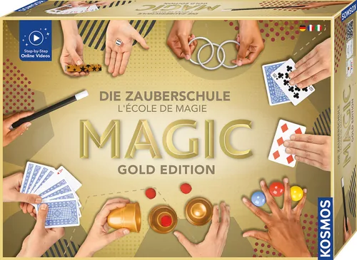 Kosmos Zauberkasten Magic Gold Edition 75 Tricks - Altersempfehlung ab: 8 Jahren - Sprache: Italienisch - Französisch - Deutsch