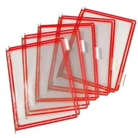 Tarifold Dokumentenhalter Sichttaschen T-Display Rot 10 Stück - Typ: Dokumentenhalter - Medienformat: A4 - Detailfarbe: Rot