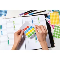 HERMA Multi-purpose labels / colour dots, Ø 13 mm, round, red etichetta autoadesiva Permanente Rosso 240 pz