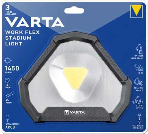 Varta Work Flex Nero, Bianco LED