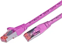 Wirewin Patchkabel RJ-45 - RJ-45, Cat 6, S/FTP, 0.5 m, Pink - Detailfarbe: Pink - Form: Rund - Verpackungseinheit: 1 Stück - Zusatzfunktionen: Längenaufdruck auf Stecker - Mit Klinkenschutz - Länge: 0.5 m - Produkttyp: Patchkabel