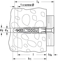 Fischer Universaldübel UX Green 8x50 R