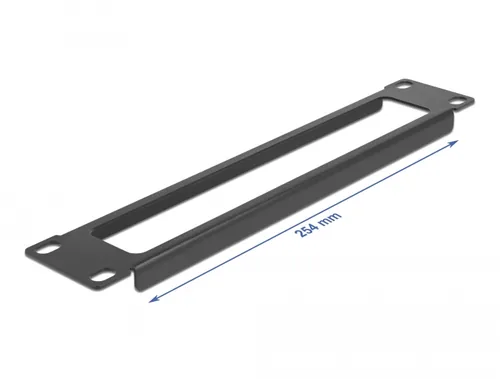 DeLOCK 10″ Network Cabinet Panel with opening 1U black