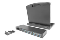 Digitus DS-72214 Tastatur/Video/Maus (KVM)-Switch Rack-Einbau Schwarz
