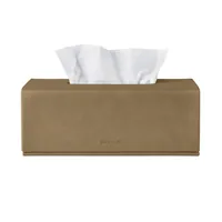 Blomus Kosmetiktuchbox SAHLA Indian Tan - Befestigung: Keine - Detailfarbe: Braun - Wandmontage: Nein - Utensilienhalter Typ: Papiertuchspender - Detailmaterial: Leder - Grundmaterial: Leder