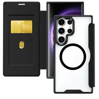 4smarts Back Cover Urban Pro Flipcase Galaxy S26 Ultra Qi2 ready - Farbe: Schwarz - Fallsicher: Ja - Kompatible Hersteller: Samsung - Detailfarbe: Schwarz - Mobiltelefon Kompatibilität: Galaxy S26 Ultra - Material: Kunstleder