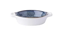 Lunasol Schale Gaya Atelier Night Sky / Weiss 6 Stück Ø 7.2 cm - Material: Porzellan - Unterteilungsmöglichkeit: Nein - Detailfarbe: Blau - Weiss - Set: Ja - Form: Rund