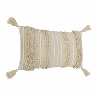 EGLO Kissen Chevery Nature 35 x 60 cm, Beige - Breite: 35 cm - Detailfarbe: Beige - Eigenschaften: Keine Eigenschaft - Zertifikate: Keine Zertifizierung - Bezug abnehmbar: Nein - Mit Bezug: Ja