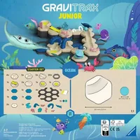 Ravensburger Kugelbahn GraviTrax Junior Starter Set S My Ocean - Altersempfehlung ab: 3 Jahren - Material: FSC®-Holz - Eigenschaften: Zertifikat - Zertifikate: FSC - Anzahl Teile: 58 Teile