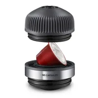 Wacaco Reisekaffeemaschine Nanopresso NS Adapter Nespresso Kapseln - Kaffeeart: Nespresso Kapseln - Detailfarbe: Schwarz - Pumpendruck: 0 bar - Wassertank: 0 l - Set: Nein