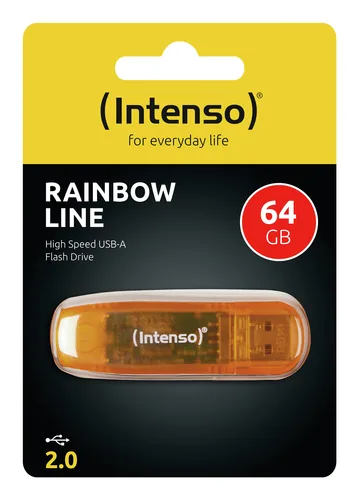 INTENSO USB-Stick Rainbow Line 64GB 3502490 USB 2.0 orange