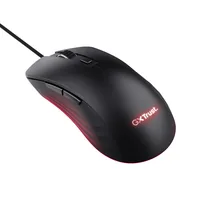 Trust Gaming-Maus GXT 924 YBAR+ - Bedienungsseite: Rechtshänder - Maus Features: RGB-Beleuchtung - Scrollrad - Seitliche Zusatztasten - Umschaltbare DPI-Auflösung - Detailfarbe: Schwarz - Gewicht: 137 g - Schnittstelle: USB-A - Maximale Empfindlichkeit: 25600 dpi