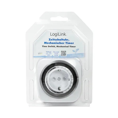 Logilink Zeitschaltuhr, mechanisch,230V AC,50Hz,162A,3680W