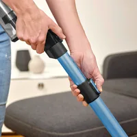 Severin HV 7151 stick vacuum/electric broom Battery Dry HEPA Bagless 300 W Black, Blue, Silver 2.2 Ah