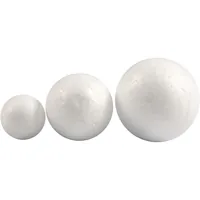 Creativ Company Styropor-Kugeln 20, 30 und 40 mm, 12 Stück - Anzahl Stück: 12 Stück - Grösse: 20 - 30 und 40 mm