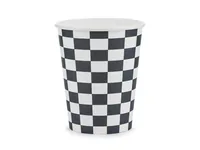 Partydeco Einwegbecher Auto 220 ml, 6 Stück - Produkttyp: Einwegbecher - Materialtyp: Papier - Material: Pappe - Detailfarbe: Schwarz - Weiss
