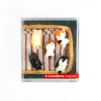 Trendform Haftmagnet Kitty 5er Set, Mehrfarbig - Detailfarbe: Mehrfarbig - Verpackungseinheit: 5 Stück - Haftkraft: Normal haftend