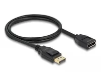 Delock Verlängerungskabel 4K 60 Hz DisplayPort - DisplayPort, 1 m - Kabeltyp: Verlängerungskabel - Videoanschluss Seite A: DisplayPort - Videoanschluss Seite B: DisplayPort - Detailfarbe: Schwarz - Kabellänge: 1 m - Display Port Standard: 1.2