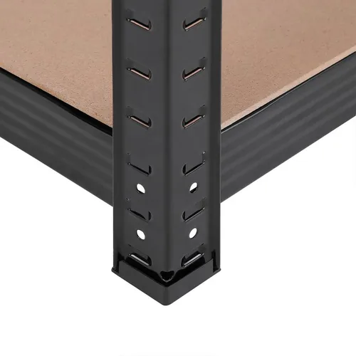 Songmics Regal 200 x 100 cm, MDF - Eigenschaften: Keine Eigenschaft - Zertifikate: Keine Zertifizierung - Breite: 100 cm - Höhe: 200 cm - Tiefe: 50 cm - Detailfarbe: Nature - Schwarz