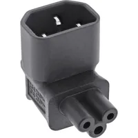 InLine Netzadapter IEC 60320 C14 / C5 - oben/unten gewinkelt - 3pol. Kaltgeräte