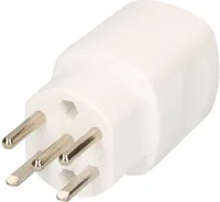 Max Hauri Stecker Typ 15 5-polig - Anzahl Pole: 5 - USB Ladeanschluss: 0 - Adapter Dose: Schweiz - Adapter Stecker: Schweiz