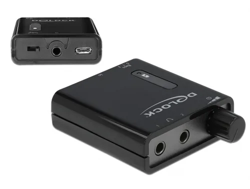 Tragbarer Stereo Kopfhörer-Verstärker mit zwei Ausgängen und Bass-Boost