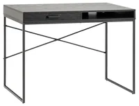 AC Design Tisch Seaford, Schwarz matt / Schwarz matt - Material: MDF - Edelstahl (pulverbeschichtet) - Belastbarkeit: 100 kg