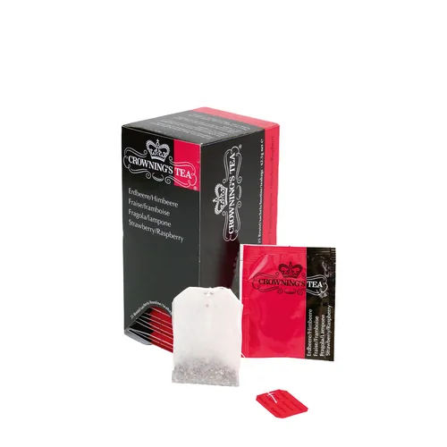 Crowning’s Tea Teebeutel Erdbeer-Himbeer 25 Stück - Teesorte/Infusion: Rote Beeren - Zertifikate: Keine Zertifizierung - Packungsgrösse: 25 Stück - Fairtrade: Nein - Bio: Nein - Teeform: Teebeutel