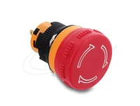DELOCK Pilzkopf Taster Einbau 16mm 2x Lötanschl. kurz 26mm