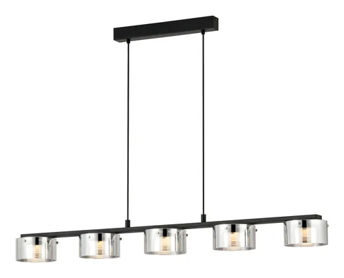 EGLO Leuchten LED-Pendelleuchte COPILLOS LED 5 x 5.4W 3000K Silber - Betriebsart: Netzbetrieb - Lampensockel: LED fest verbaut - Farbtemperatur Kelvin: 3000 K - Gesamtleistung: 27 W - Farbwiedergabeindex CRI: 0 - Dimmbar: dimmbar