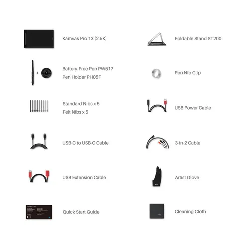 HUION KAMVAS PRO 13 2.5K GRAPHICS TABLET