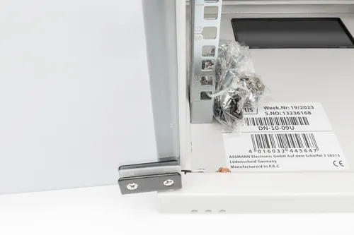 DIGITUS Wandschrank Compact 9HE 254mm 10 Glastür grau