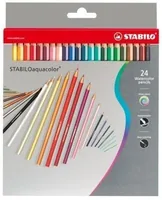 STABILO aquacolor Farbstifte 24er Kartonetui - Anwender: Kinder - Set: Ja - Detailfarbe: Mehrfarbig - Eigenschaft-Stift: Wasservermalbar - Farbstifte & Wachsmalstifte-Art: Aquarellstifte