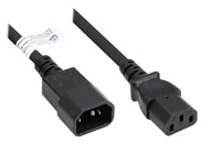 Good Connections Kaltgeräteverlängerung - C13 schwarz 0,75m