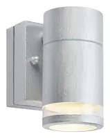 Markslöjd LUNO Wandleuchte 1-flammig Silber - Smart Home: Nicht kompatibel - Dimmbar: dimmbar - Anwendungsbereich: Outdoor - Betriebsart: Netzbetrieb - Zusätzliche Ausstattung: Keine - Lampensockel: LED fest verbaut