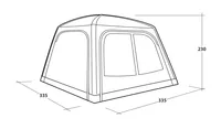 Outwell Pavillon Vail Air 335 x 335 cm - Nachhaltigkeit: Unzulässig - Anwendungsbereich: Outdoor - Produkttyp: Pavillon - Detailfarbe: Grau - Silber - Material: Polyester - Widerstandsfähigkeit: Schmutz - UV Schutz - Wassergeschützt