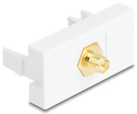 DELOCK Easy 45 Modul RP-SMA Bu zu RP-SMA Buchse weiß