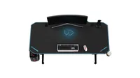 Ultradesk Gaming Tisch Level V2 Blau - Beleuchtung: Nein - Höhenverstellbar: Ja - Detailfarbe: Blau - Schwarz - Material: Stahl