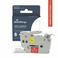MediaRange Schriftbandka. Brother TZ-435TZe-435 12mm 8m ws
