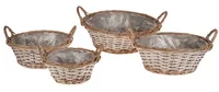 Opiflor Weidenkorb Sachsen, 25 cm Grau - Volumen: 5.15 l - Material: Holz - Form: Rund - Detailfarbe: Grau - Ausstattung: Keine - Einsatzort: Innen und Aussen