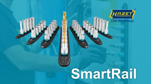 SmartRail 1/2"" Steckschlüsseleinsatz-Satz Innensechskant, 5-teilig (schwarz, 5mm - 10mm, kurz)