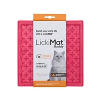 LickiMat Buddy 20 x 20 cm, Pink - Detailfarbe: Pink - Tierart: Katze - Hund - Produkttyp: Futternapf
