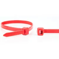 WKK 11032271 serre-câbles Attache de câble détachable Plastique Rouge 100 pièce(s)