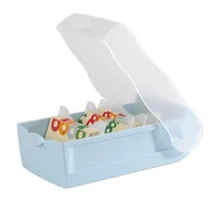 HAN Karteibox Croco A8, Hellblau - Produkttyp: Karteibox - Medienformat: A8 - Material: Polypropylen (PP) - Detailfarbe: Hellblau