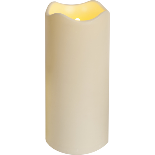 Star Trading LED-Kerze Pillar Paul Ø 10 x 23 cm, Beige - Betriebsart: Batteriebetrieb - Fernbedienung: Nein - Aussenanwendung: Ja - Höhe: 23 cm - Timerfunktion: Ja - Set: Nein