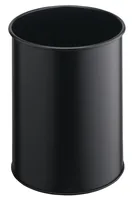 DURABLE Papierkorb Metall rund 15 Liter schwarz