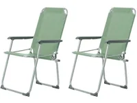 KOOR Campingstuhl Comodo Vert, 2 Stück - Tiefe: 54 cm - Zielgruppe: Erwachsene - Breite: 60 cm - Breite (Packmass): 65 cm - Tiefe (Packmass): 54 cm - Höhe (Packmass): 9 cm