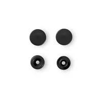 Prym Druckknöpfe Color Snaps Schwarz, 12.4 mm, 30 Stück - Detailfarbe: Schwarz