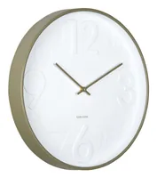 KARLSSON Wanduhr Ayuno Ø 40 cm, Dunkelgrau - Form: Rund - Detailfarbe: Dunkelgrau - Uhrtyp: Analog - Funksignal: Nein - Funktionen: Zeit - Detailmaterial: Polypropylen (PP)